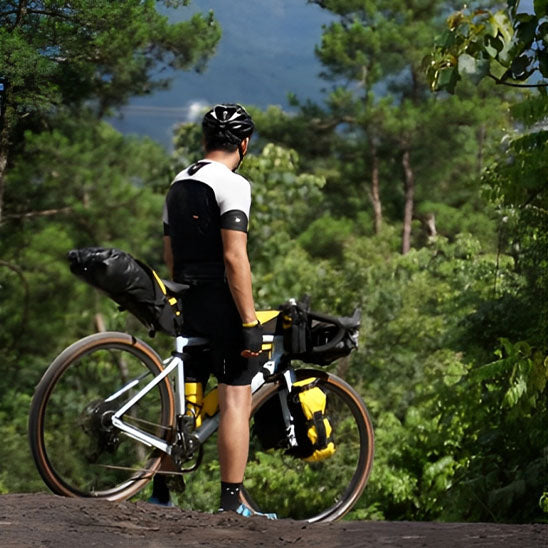 Sacoche à vélo jaune