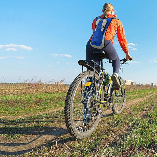 sac hydratation bleu