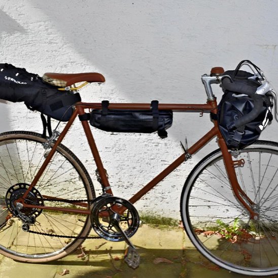  sacoche cadre velo avec stabilité