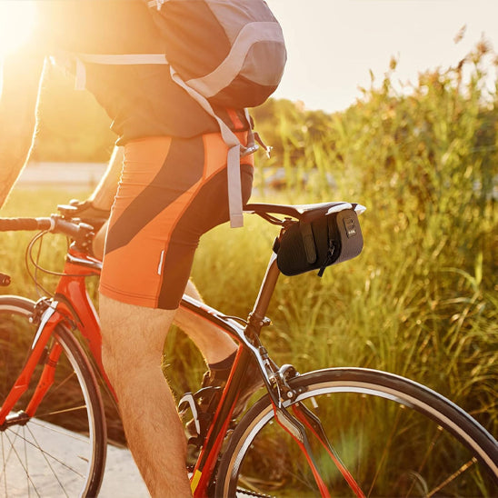 sacoche de selle dans nature